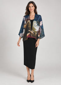 Cocoon Silk Kimono Jacket