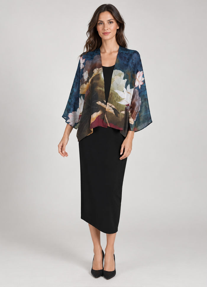 Cocoon Silk Kimono Jacket