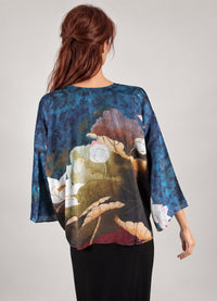 Cocoon Silk Kimono Jacket