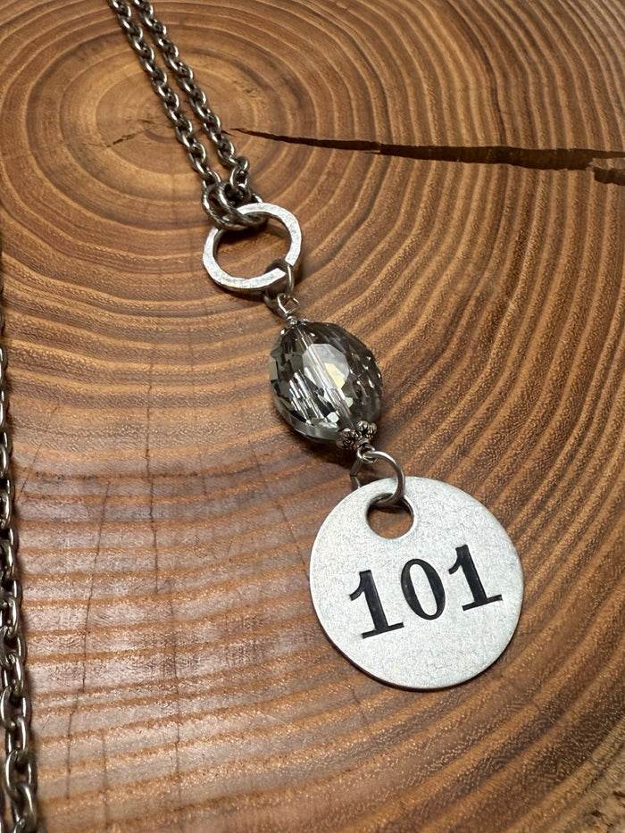 Belle Via Jewelry One-Of-A-Kind Vintage Tool Tag Necklace