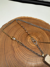 Belle Via Jewelry One-Of-A-Kind Howlite Stone Necklace