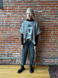 I Love Linen Hi-Lo Tunic With Queen Bee Print