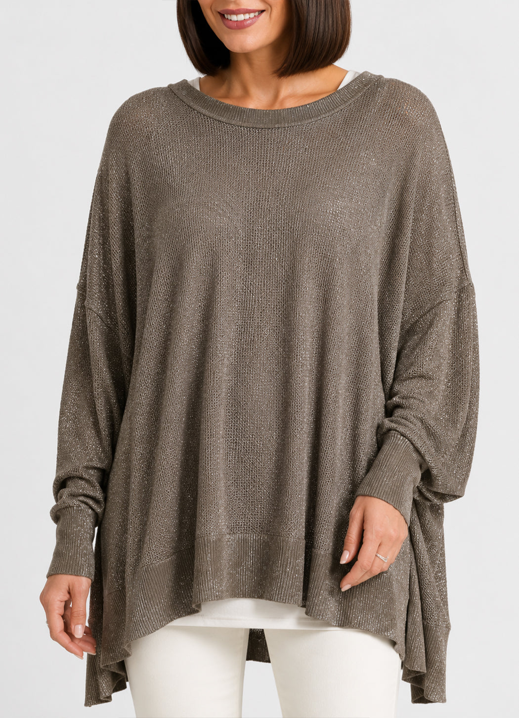 Planet Metallic Seed Stitch Sweater