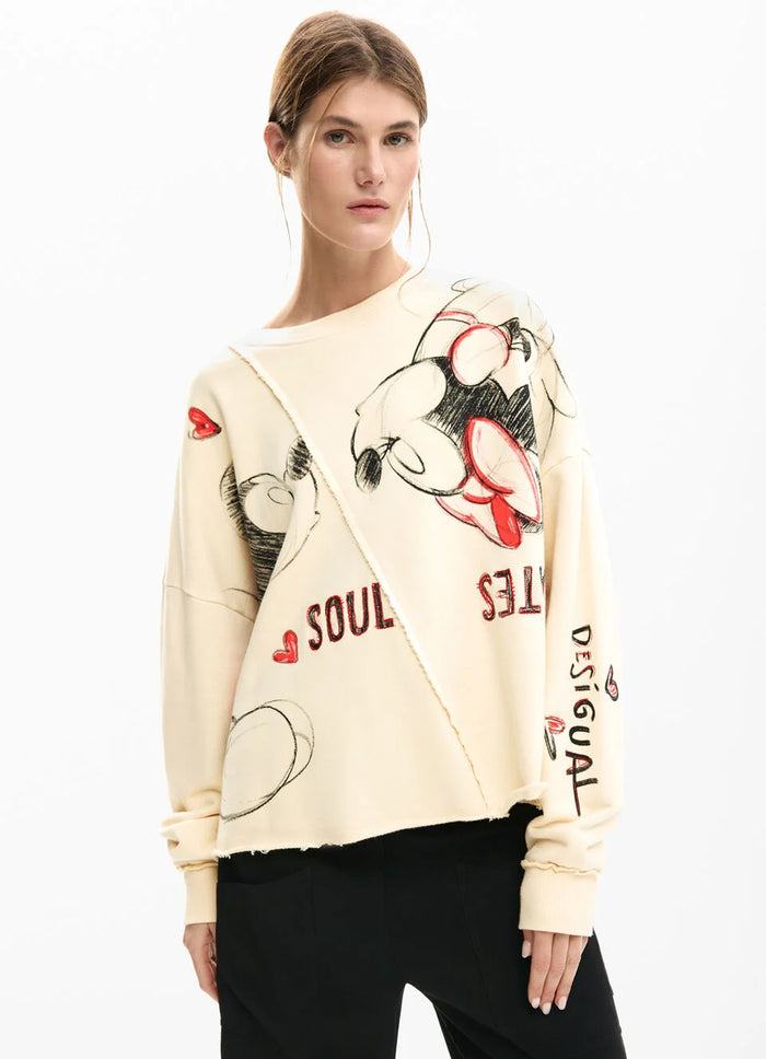 Desigual X Mickey & Minnie Mouse Soulmate Sweatshirt
