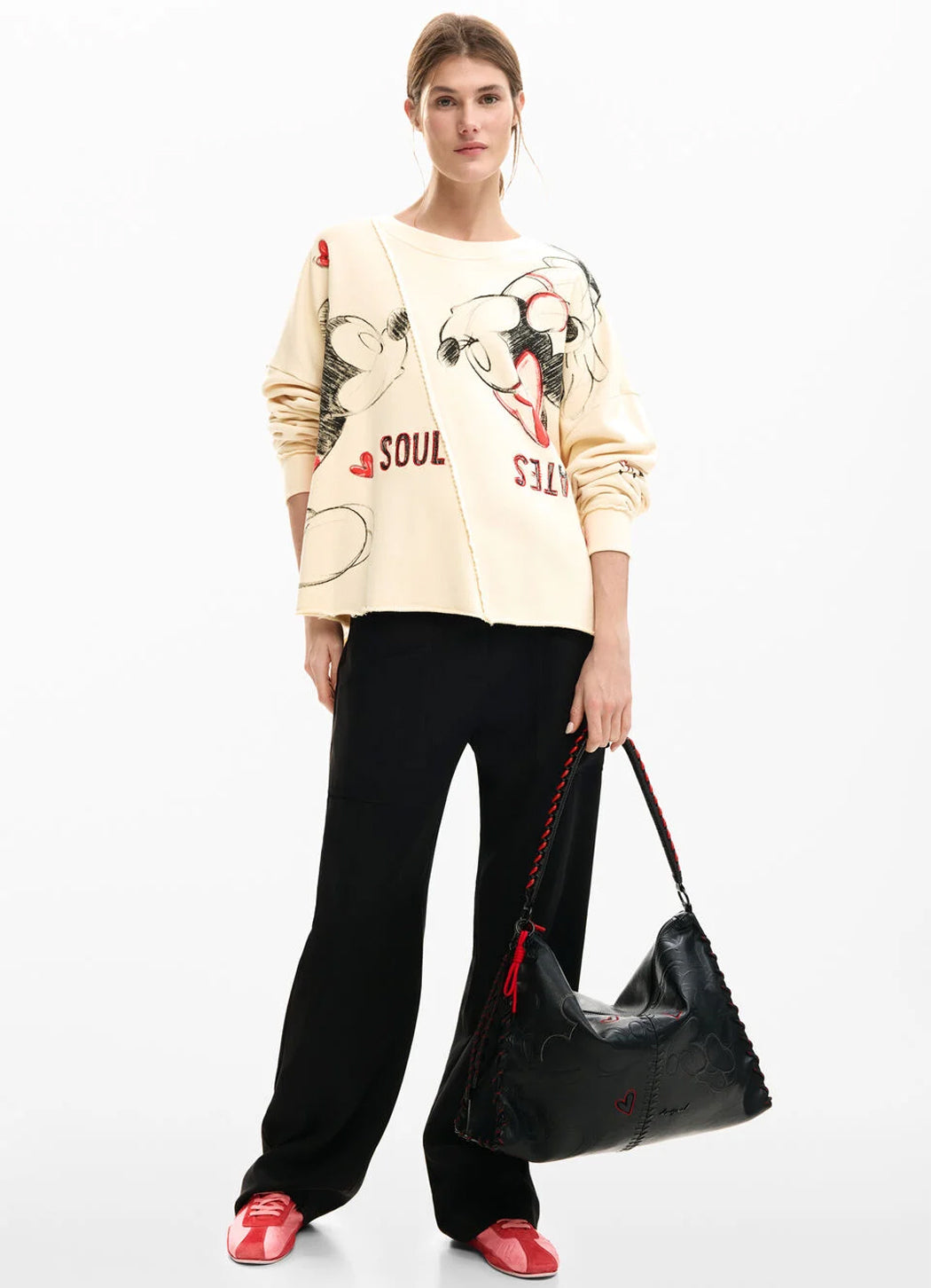 Desigual X Mickey & Minnie Mouse Soulmate Sweatshirt