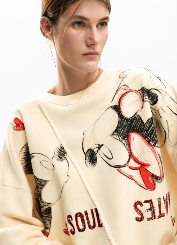 Desigual X Mickey & Minnie Mouse Soulmate Sweatshirt