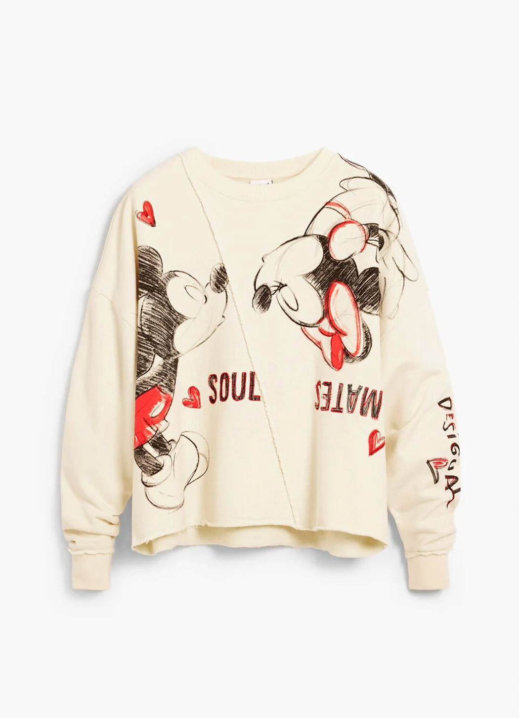 Desigual X Mickey & Minnie Mouse Soulmate Sweatshirt
