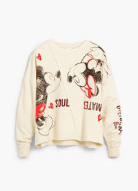 Desigual X Mickey & Minnie Mouse Soulmate Sweatshirt