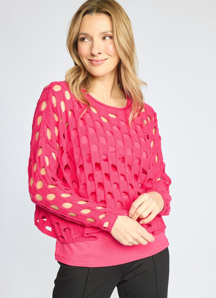 Olivia Open Weave Topper
