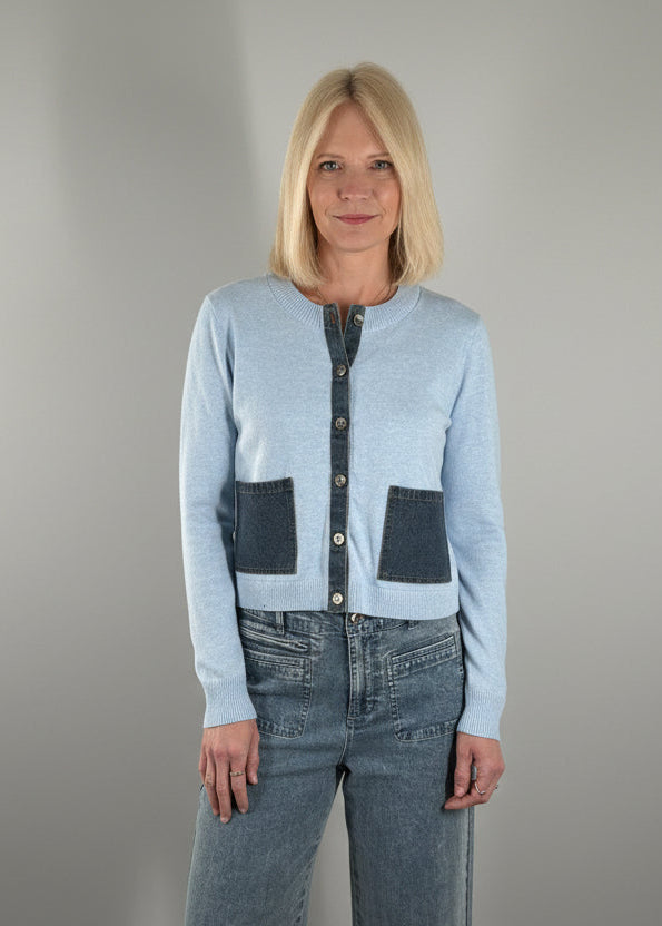 J. Society Denim Patch Sweater