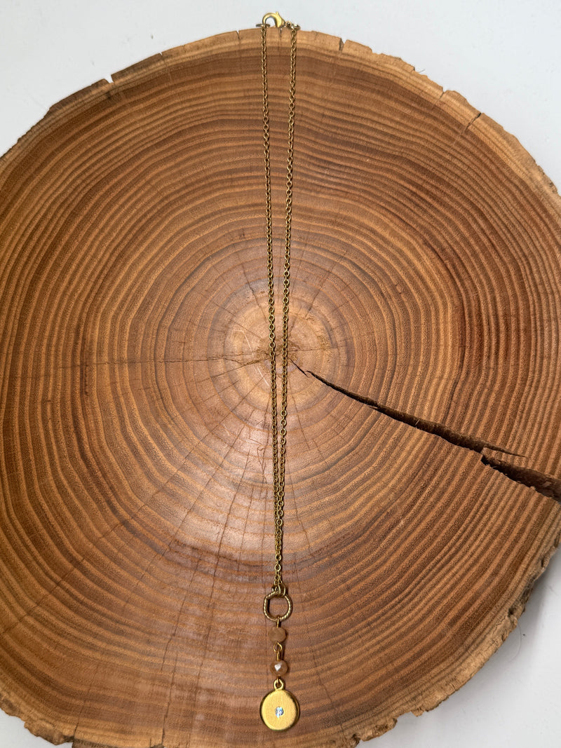 Belle Via Jewelry Swarovski Lariat Necklace