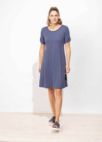 Escape Button Sleeve Dress
