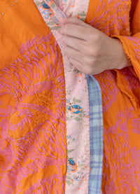Magnolia Pearl Dharma Dragon Embroidered Kimono