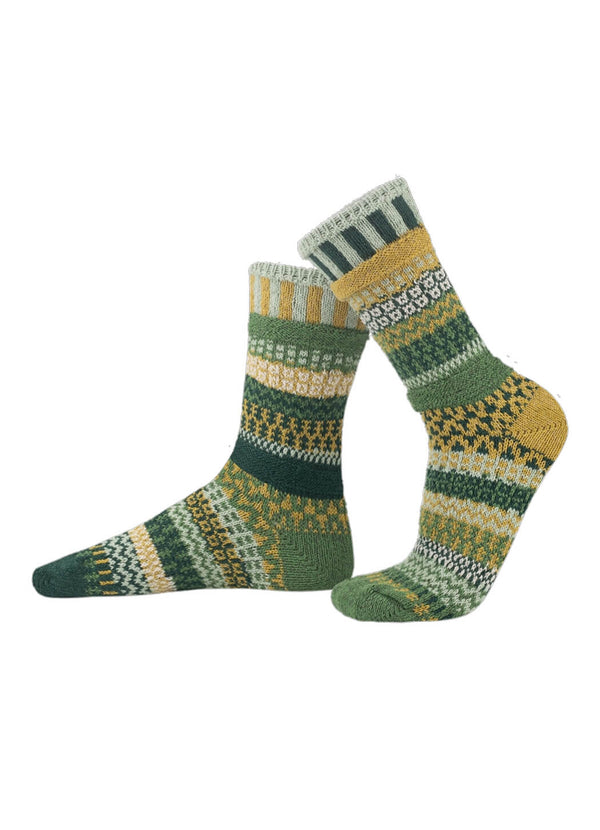 Solmate Socks Crew Fiddlehead