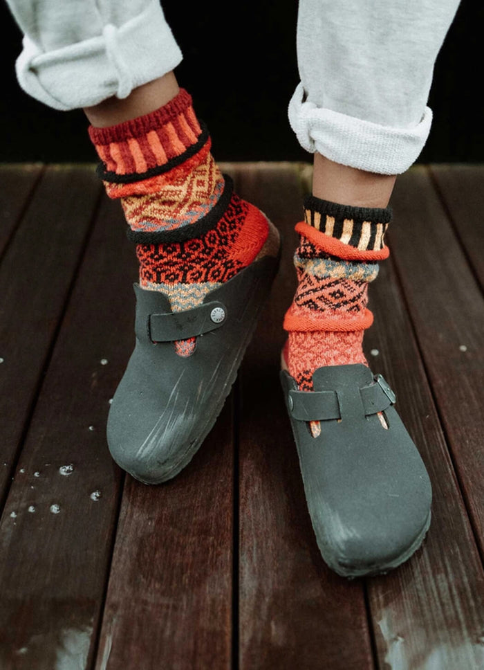 Solmate Socks Crew Fire