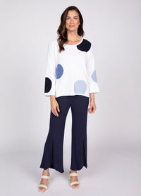 Olivia Full Circle Mixed Dot Pullover