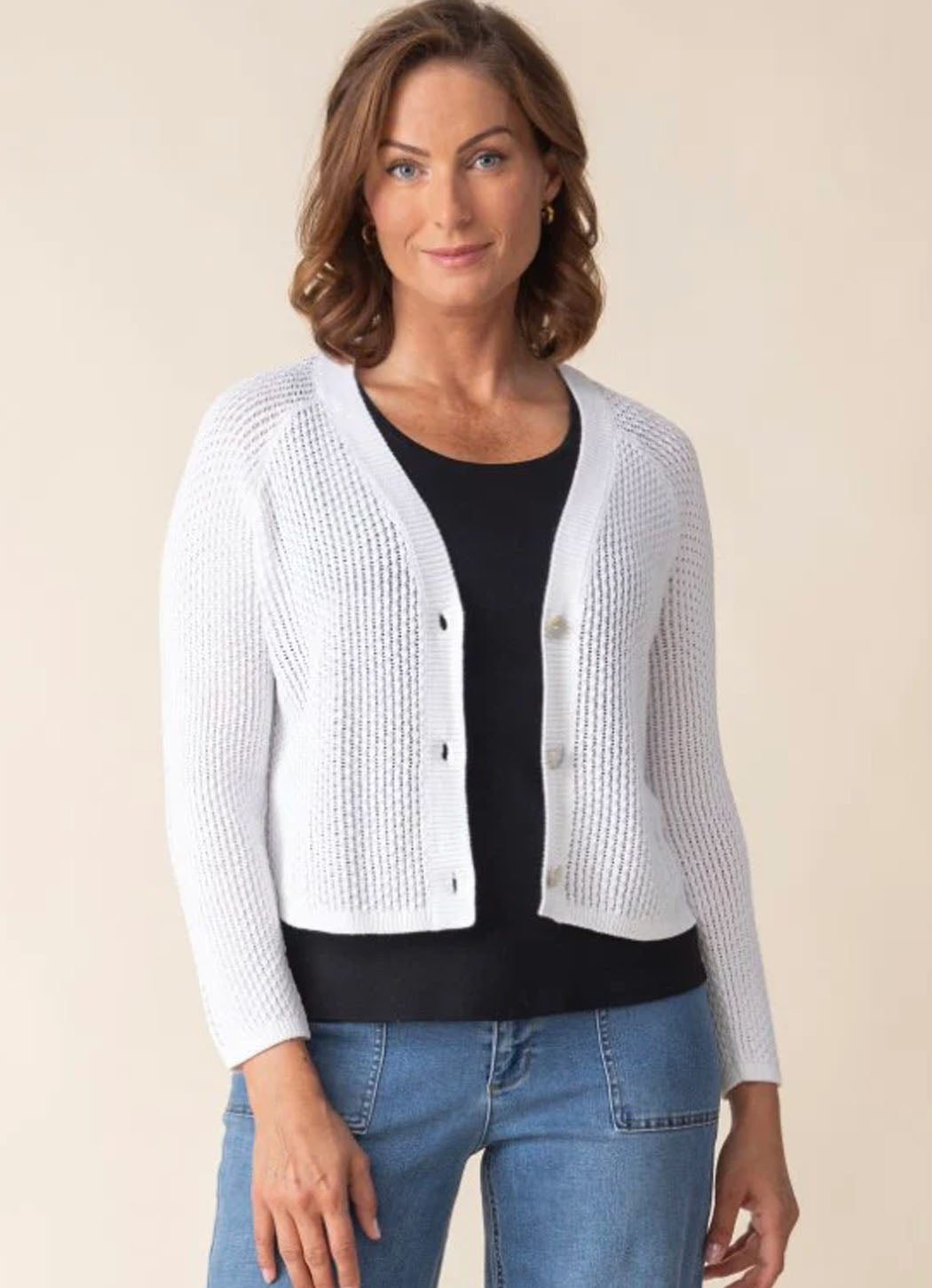 Habitat Coast Crochet V-Neck Cardigan