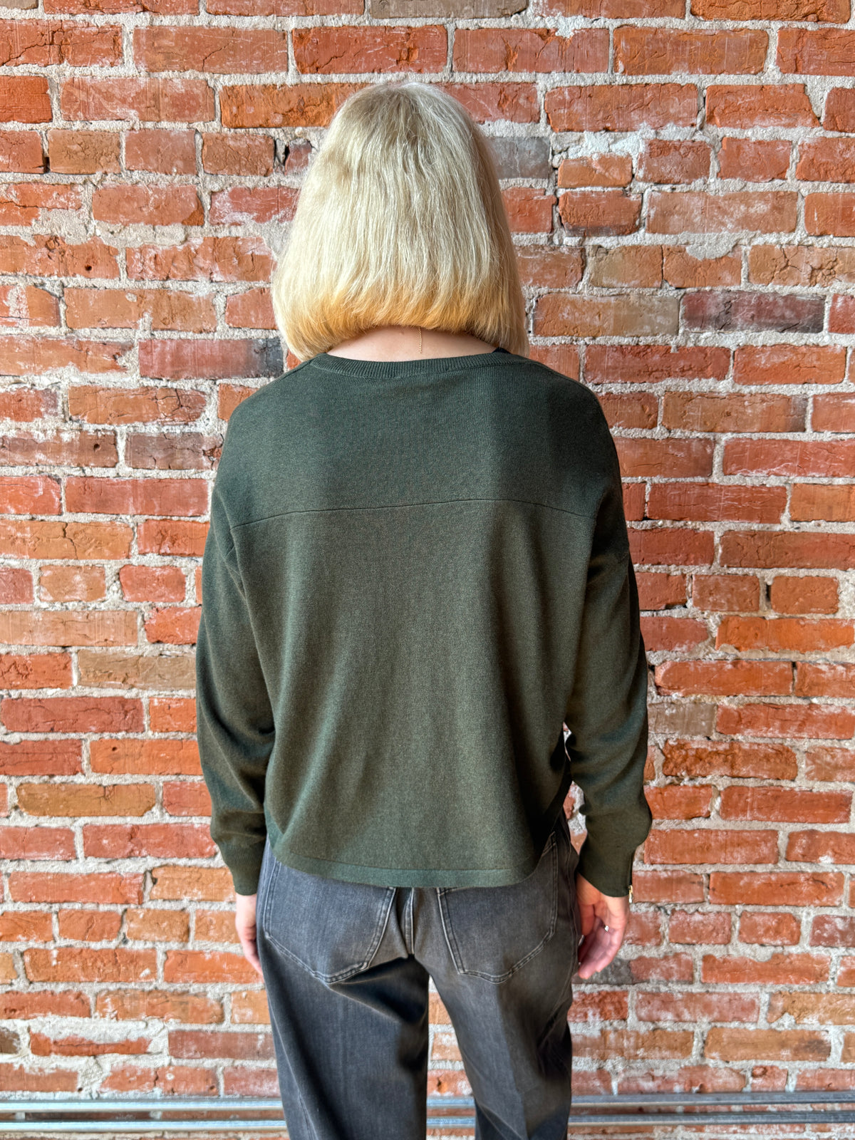 J. Society Zip Sleeve Crew