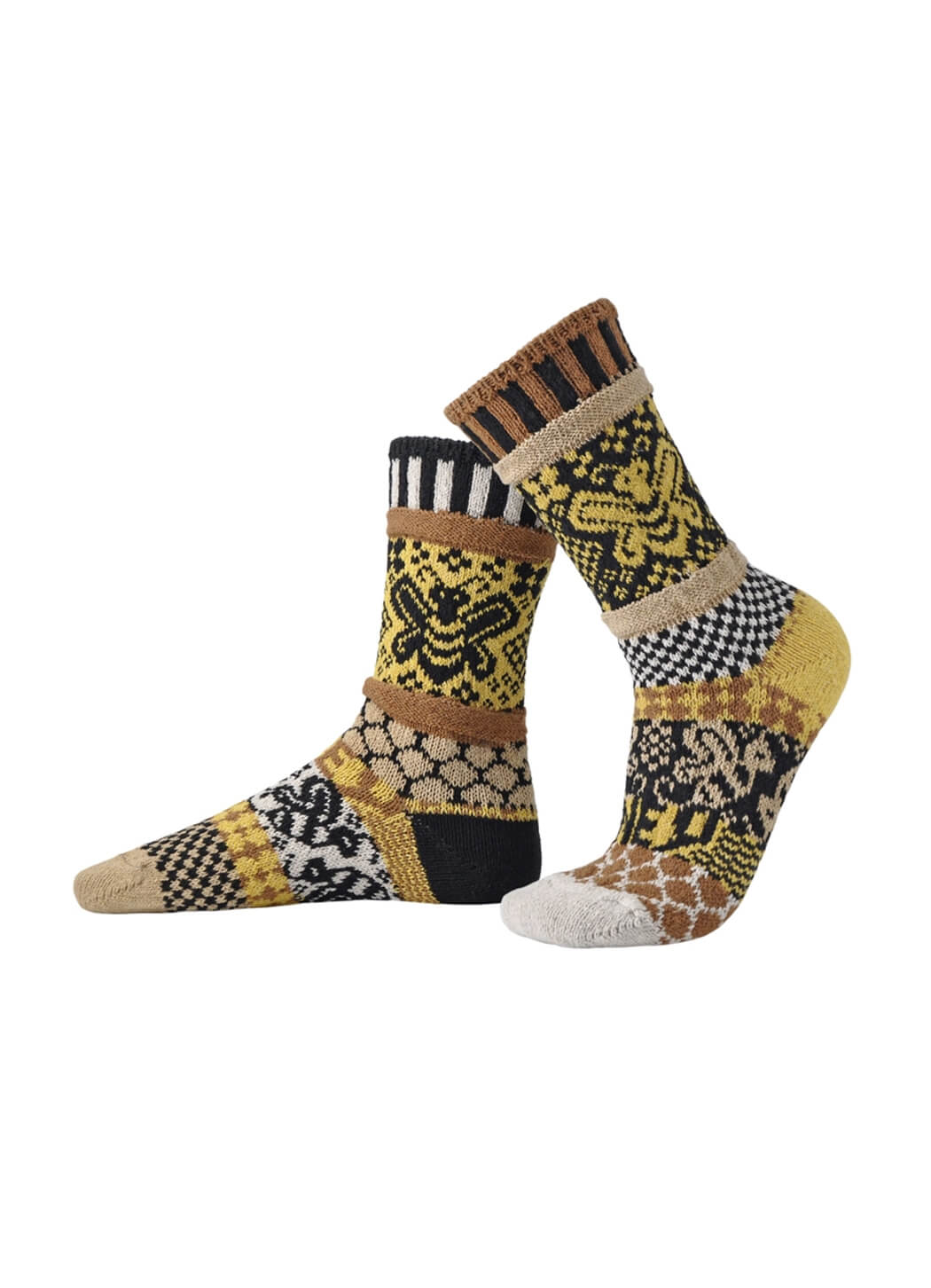 Solmate Socks Crew Honey Bee