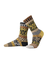 Solmate Socks Crew Honey Bee