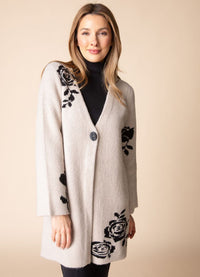 Habitat Floral Winter Bloom Cardigan