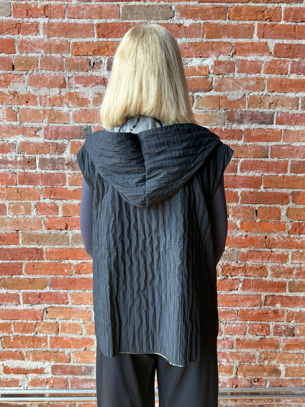 3 Potato Reversible Hooded Vest