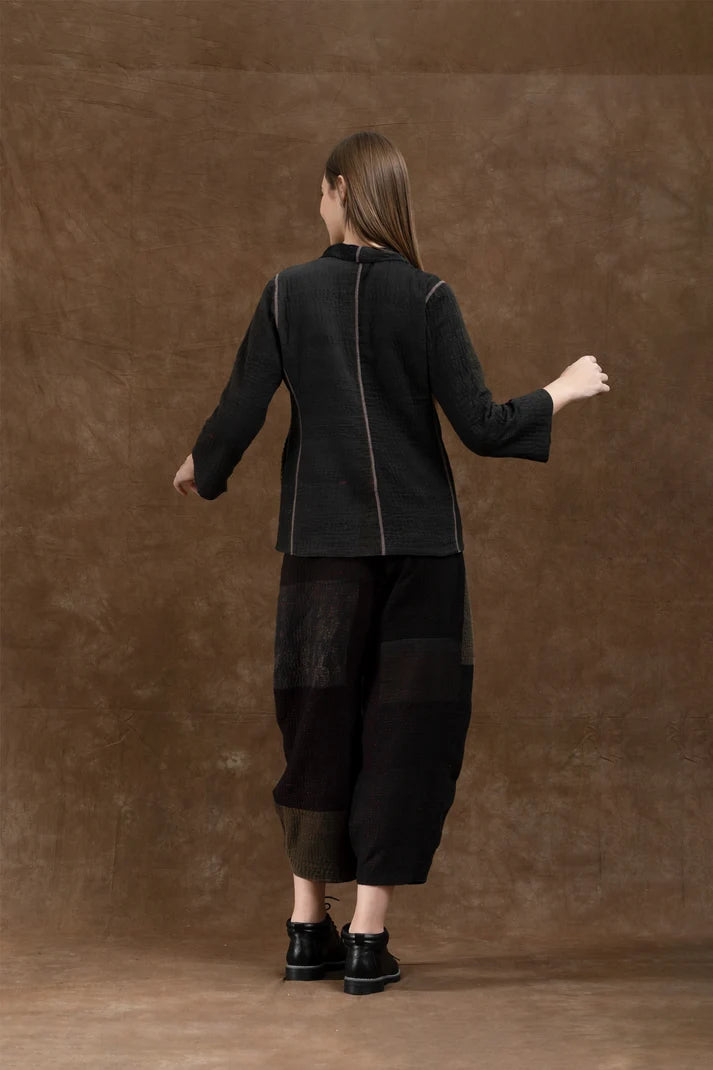 Mieko Mintz Silk Patch Kantha Short Jacket