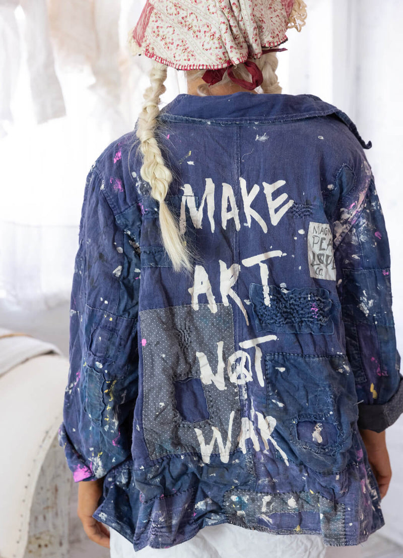 Magnolia Pearl Paint Splatter Crop Tancy Coat