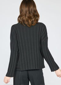 Olivia Statement Rib Pocket Pullover Sweater