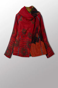 Mieko Mintz Overdye Kantha Hoodie Jacket