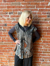 3 Potato Reversible Hooded Vest
