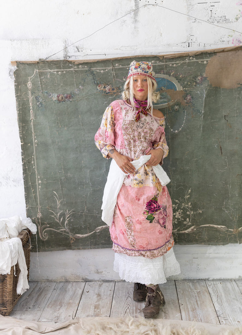 Magnolia Pearl Patchwork Kashmiri Pink Dress