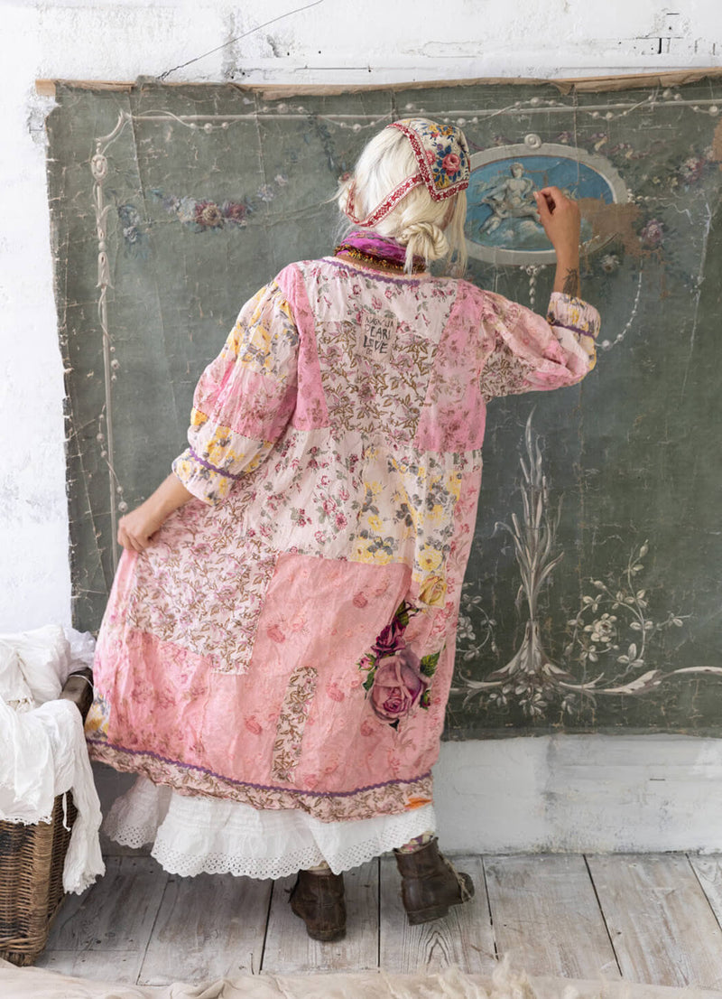 Magnolia Pearl Patchwork Kashmiri Pink Dress