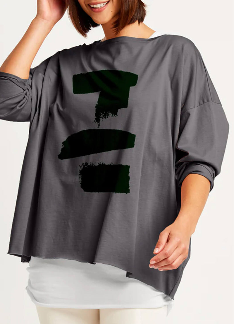 Planet Brush Stroke Boxy Tee