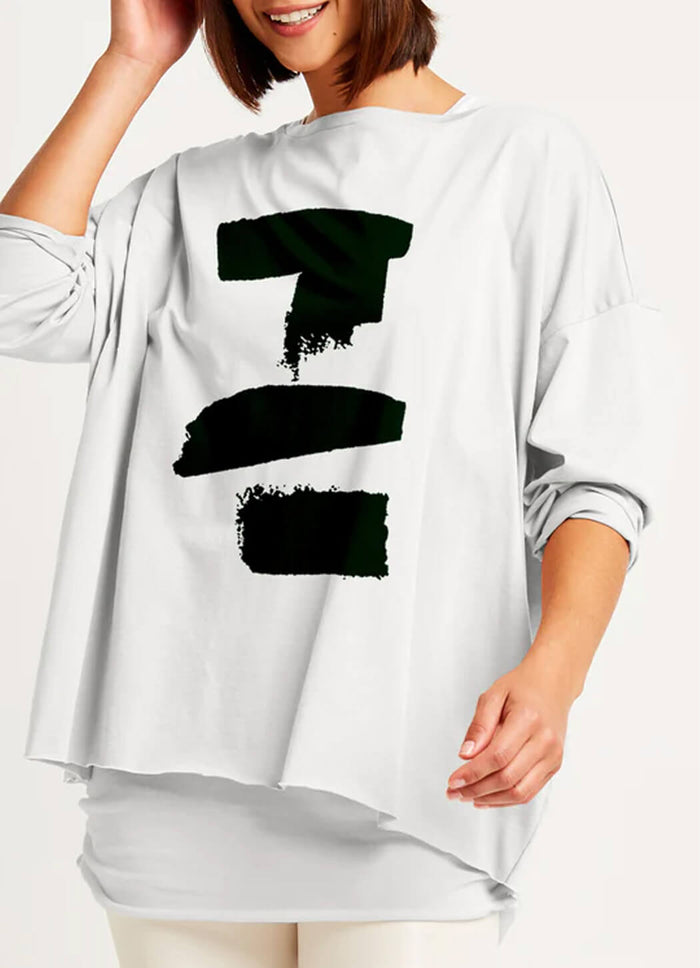 Planet Brush Stroke Boxy Tee