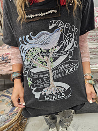 A Rare Bird Shop - Roots and Wings Distressed Shirt