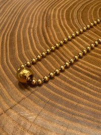 Belle Via Jewelry Small Ball Chain Tube Necklace