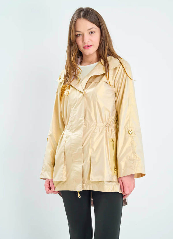 Anorak Metallic Rain Jacket
