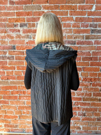 3 Potato Reversible Hooded Vest