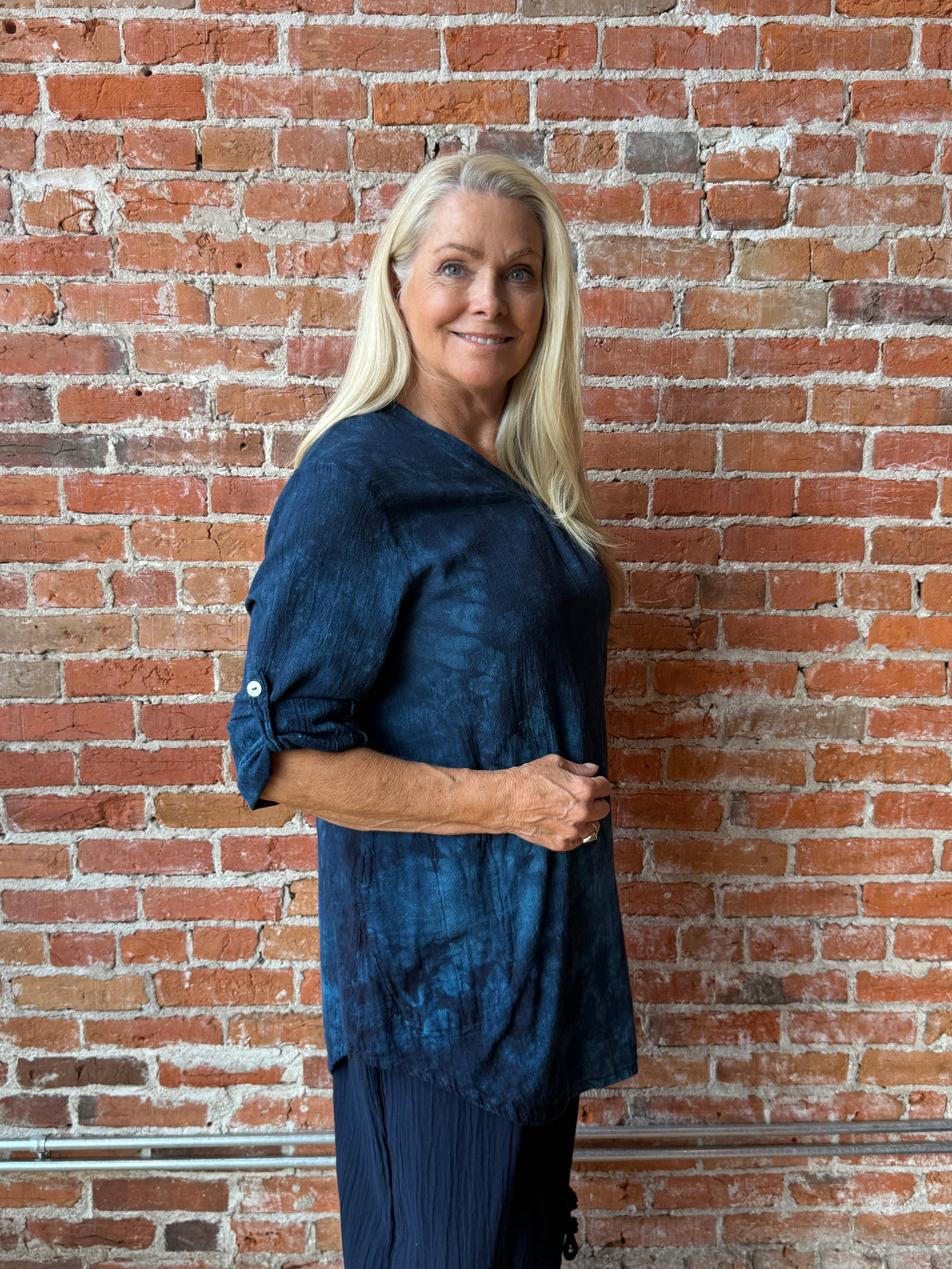 Oh My Gauze Brunch V-Neck Tunic