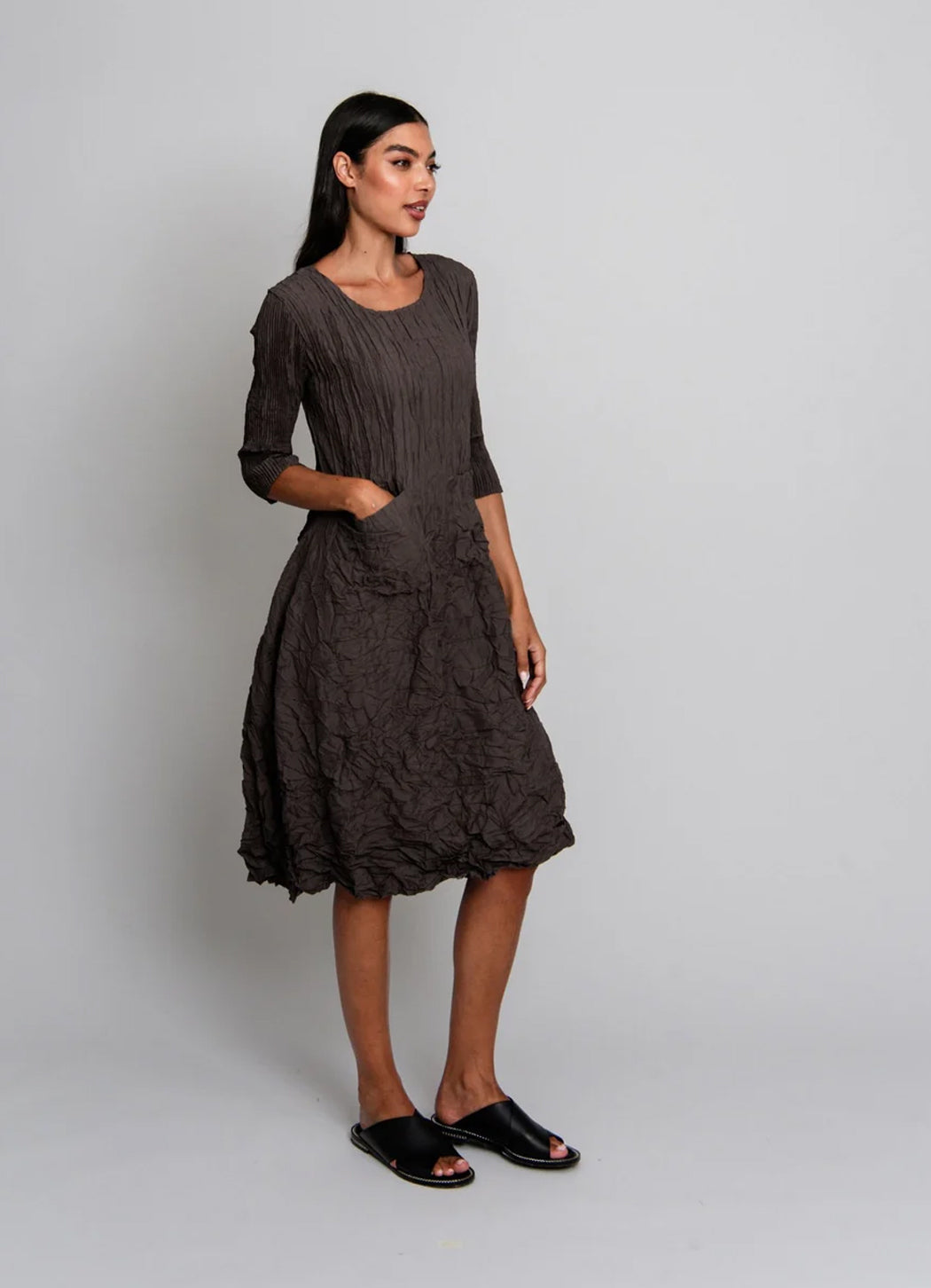 Alquema 3/4 Sleeve Smash Dress