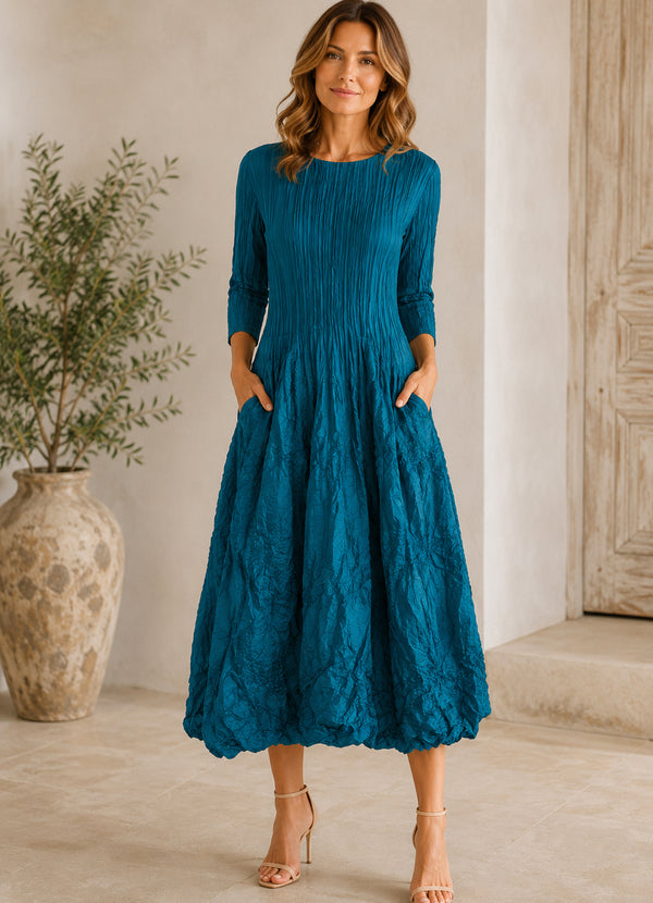 Alquema 3/4 Sleeve Smash Dress