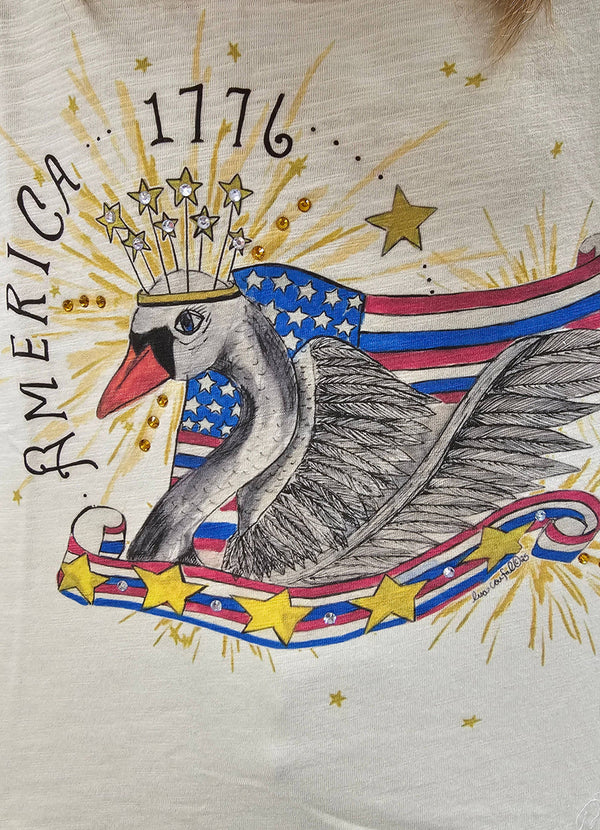 A Rare Bird Shop - America Swan Tattered Tee