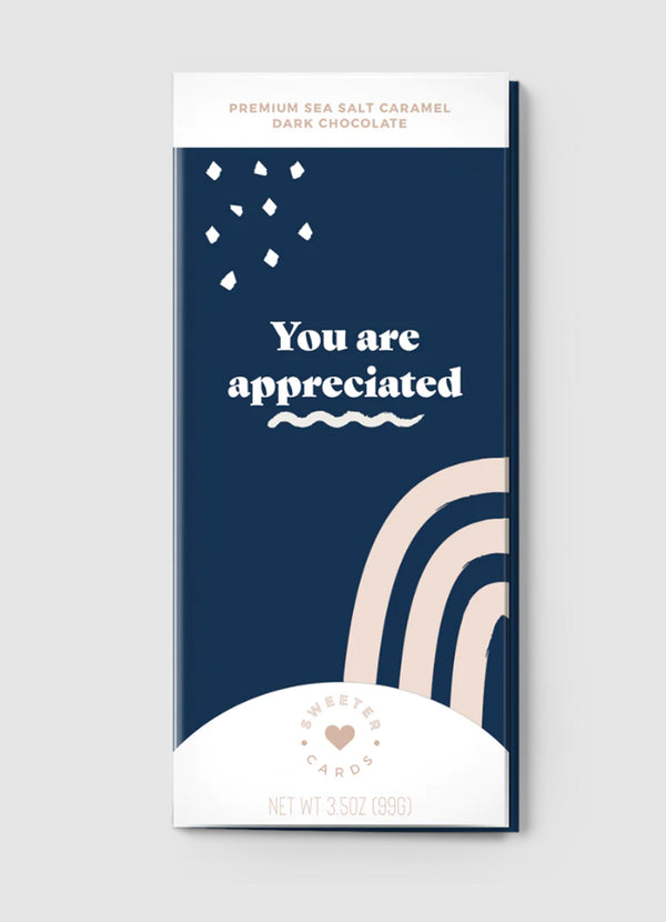 Sweeter Cards "You are Appreciated" Chocolate-Bar Greeting Card
