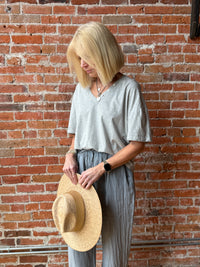 Suzy D Barnaby Vintage Wash V-Neck Tee