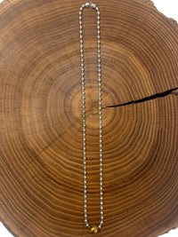 Belle Via Jewelry Small Ball Chain Tube Necklace