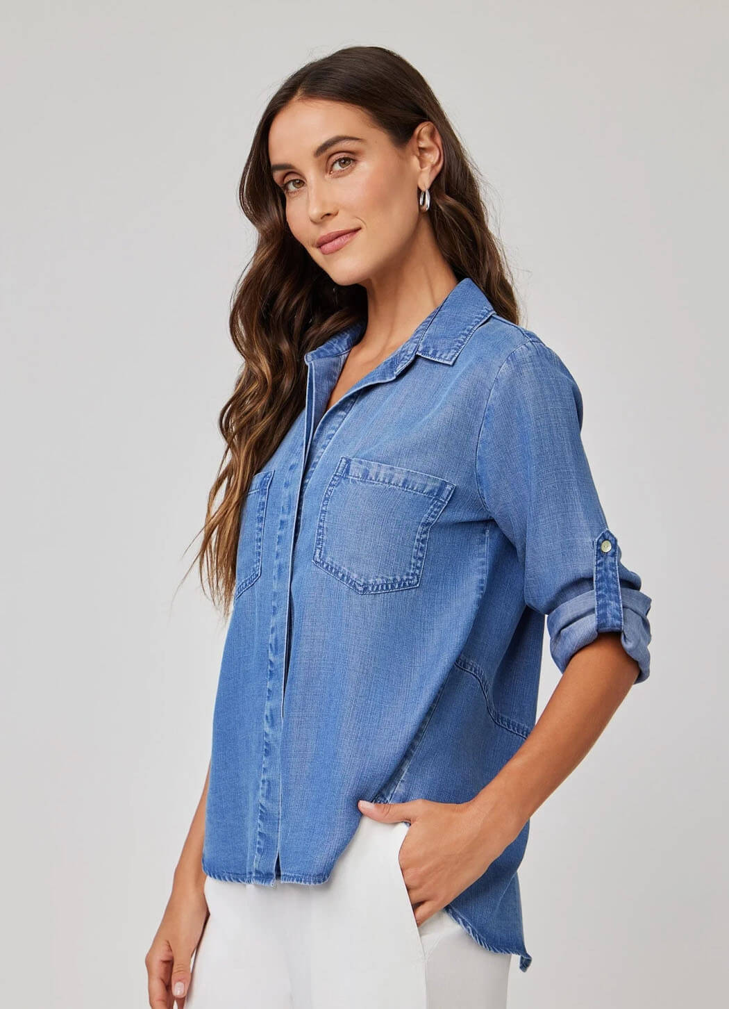 Bella Dahl Split Back Button Down