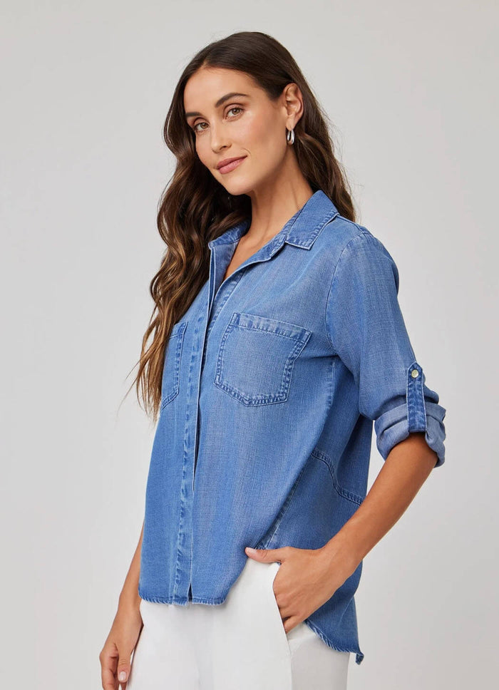 Bella Dahl Split Back Button Down