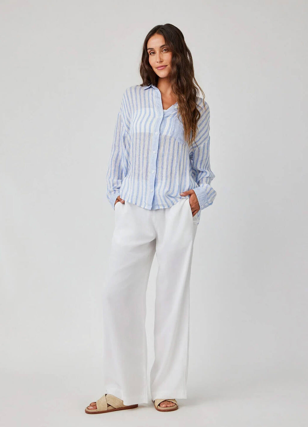 Bella Dahl Contrast Pocket Boyfriend Shirt – Details Direct
