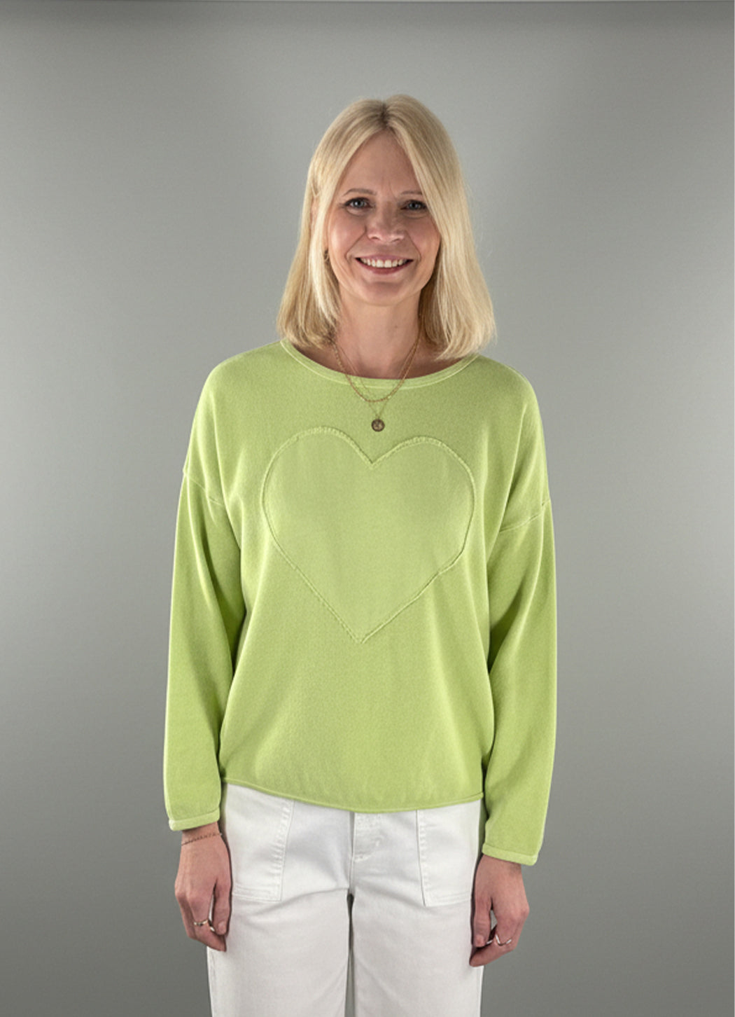 Cotton Lani Heart Sweatshirt